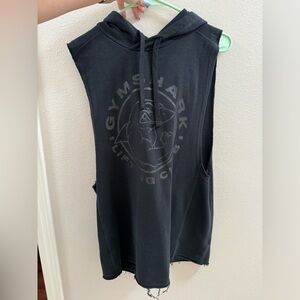 Mens sleeveless hoddie size M Gymshark
